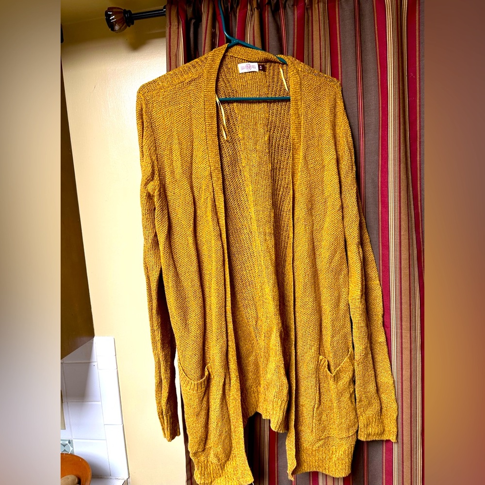 Gold cardigan